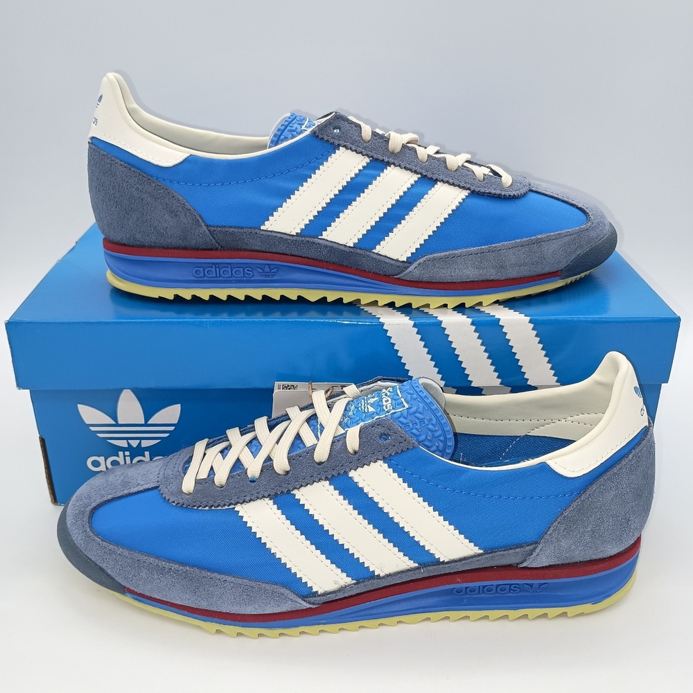 Adidas Originals SL 72 OG W Blue Bird Off White Sneakers JS0255 Womens 8.5 NEW